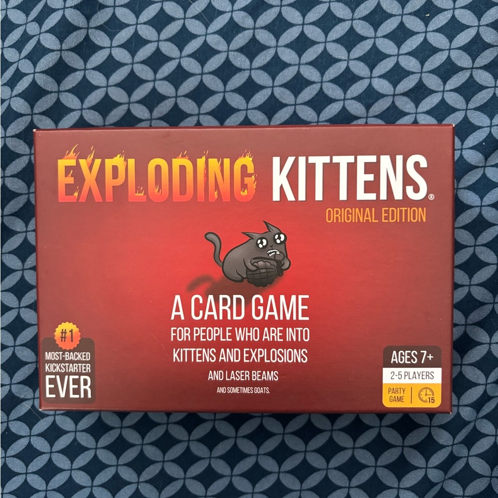 NEW Exploding Kittens Original Edition Card Game - Red